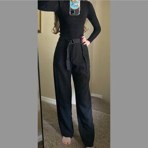 Rag and Bone Wide Leg Dress Pants with Belt